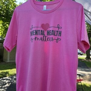 Bella Canvas Pink Mental Health Matters T-Shirt